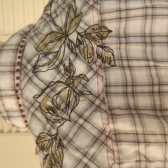 JOHNNY WAS  3WORKSHOP PLAID SHIRT - Picture 6 of 8